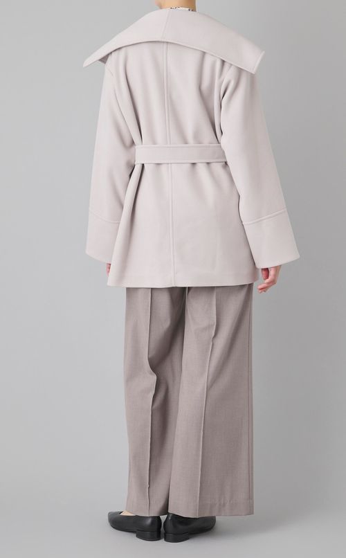 ショールカラーショートコート