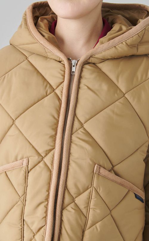 ビッグキルティングフーディジャケット