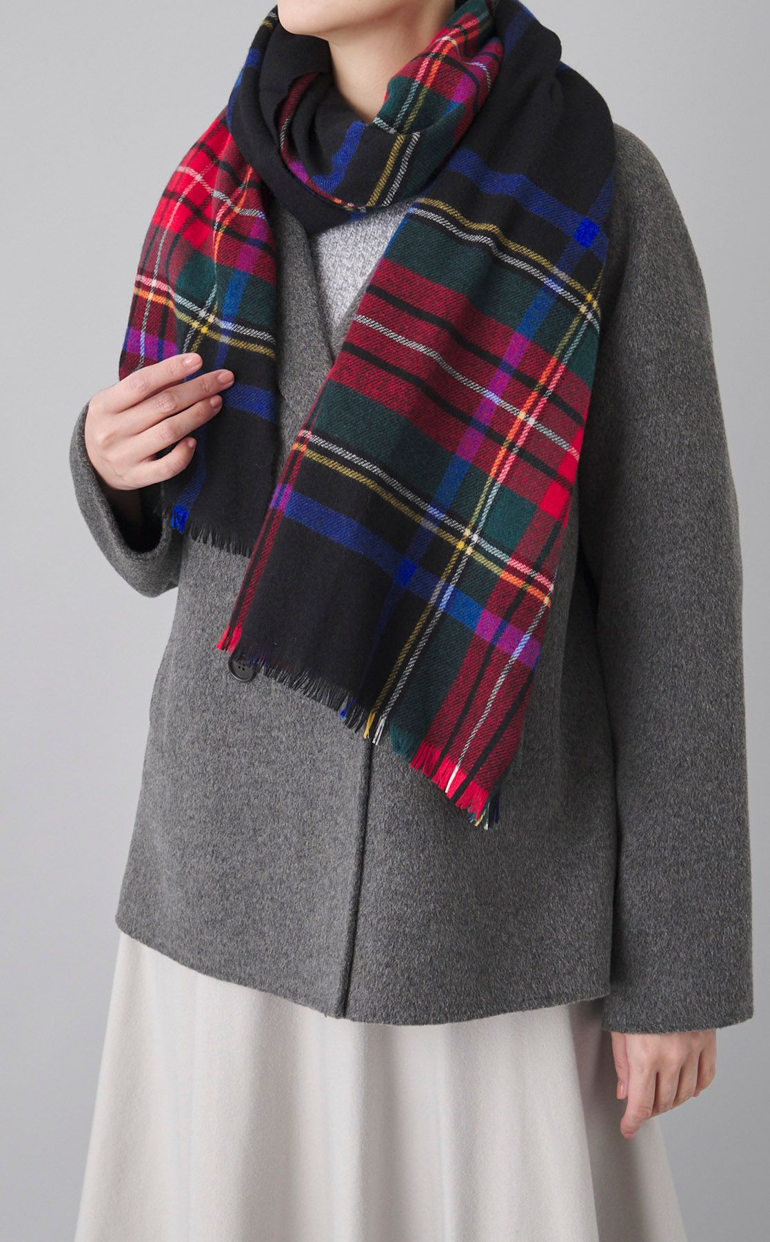 Johnstons of Elgin｜カシミヤ大判スカーフ