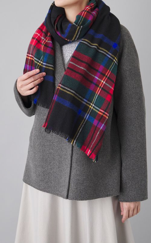 カシミヤ大判スカーフ