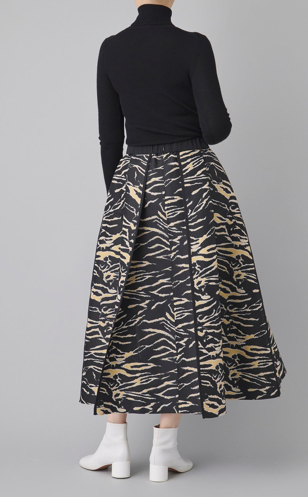 ゼブラジャガードフレアスカート