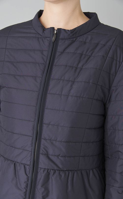 ペプラムキルトショートブルゾン