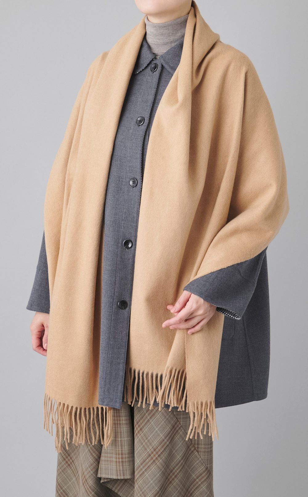 カシミヤ大判ストール