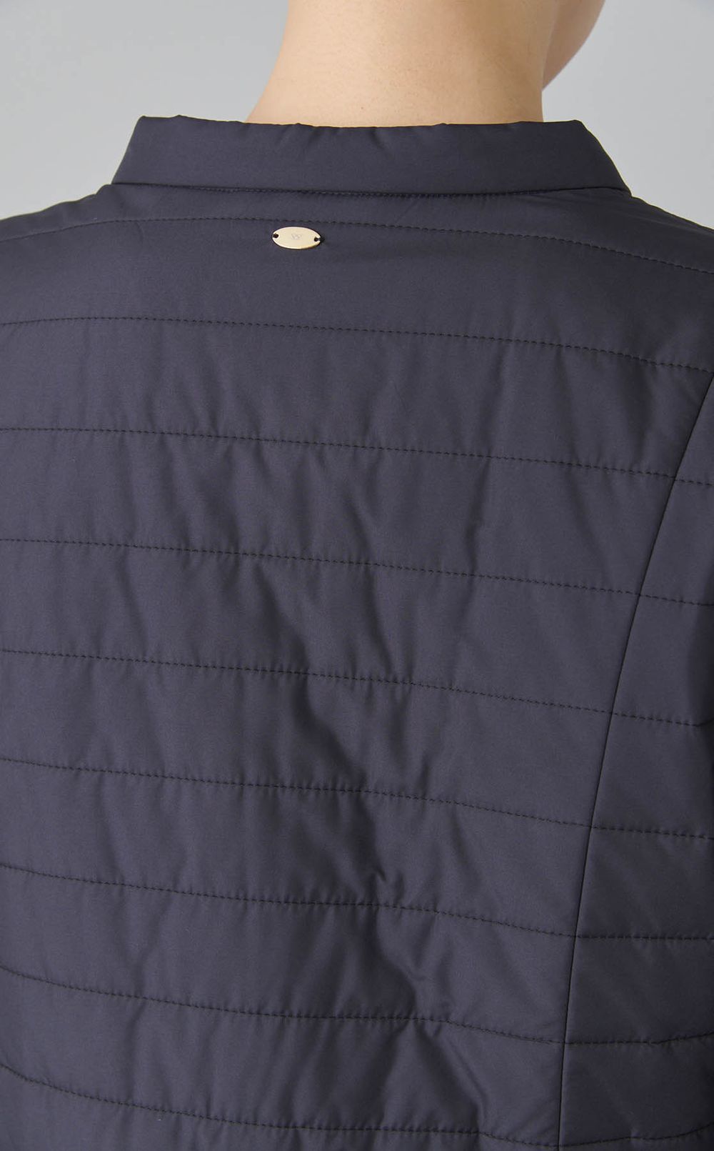 ペプラムキルトショートブルゾン