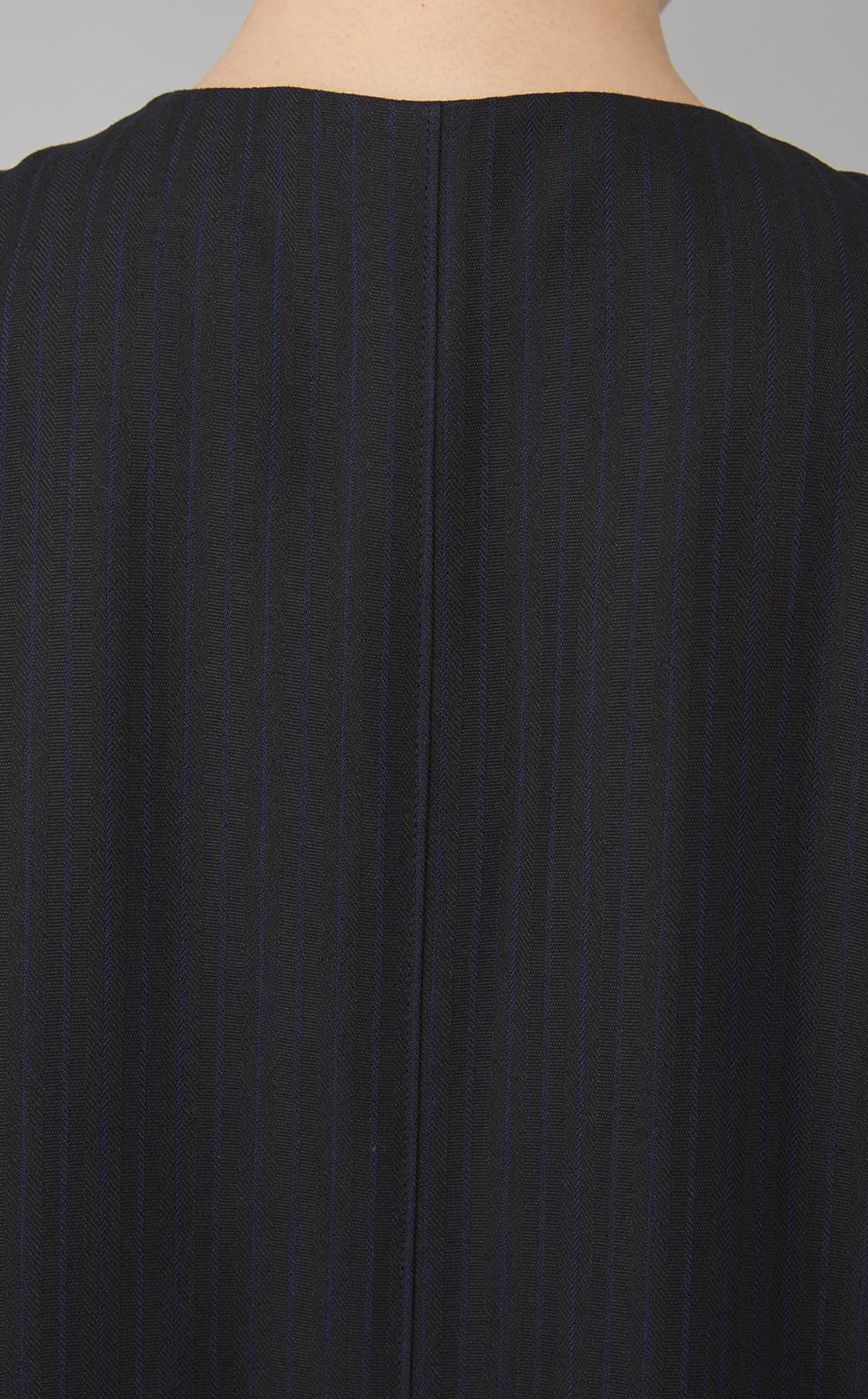 ツイードストライプ前開きワンピース