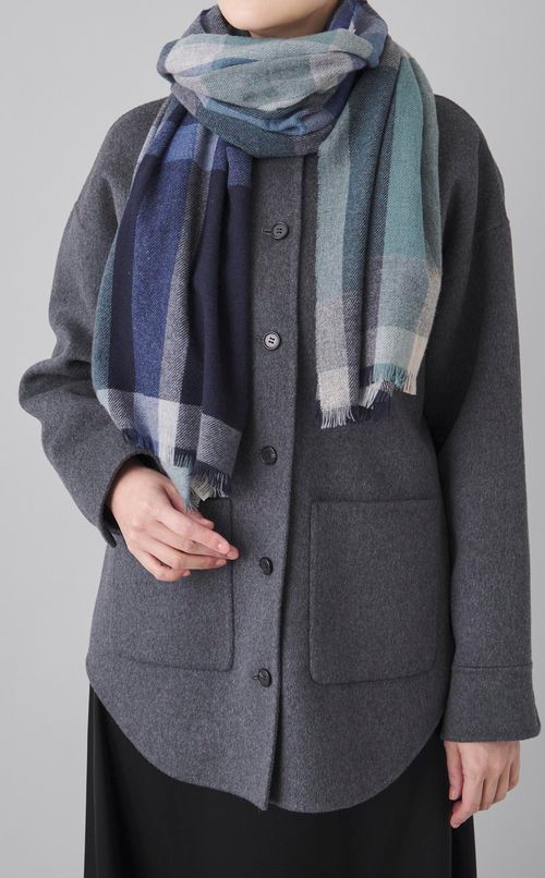 カシミヤ大判スカーフ
