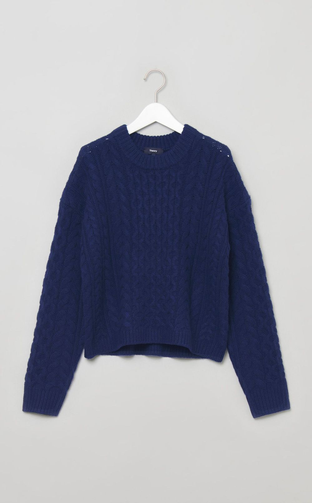 フェルトウールケーブルニットプルオーバー