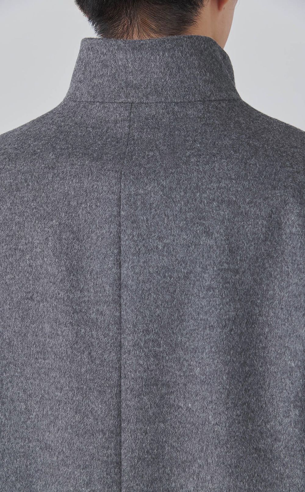 スタンドカラーショートビーバーカラーコート