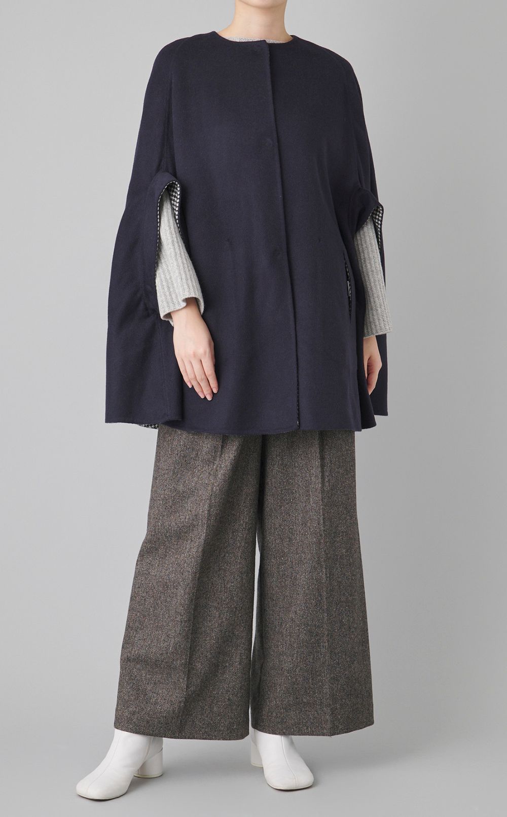 メランジカルゼタックワイドパンツ