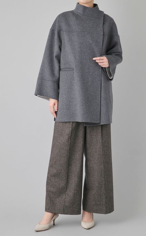 メランジカルゼタックワイドパンツ