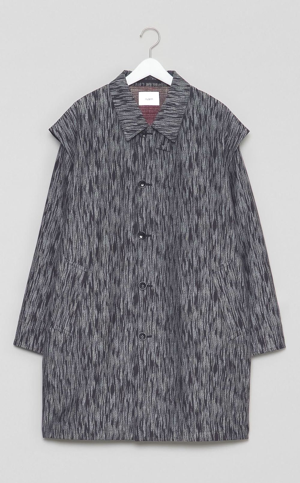 ジャカードレイヤードコート