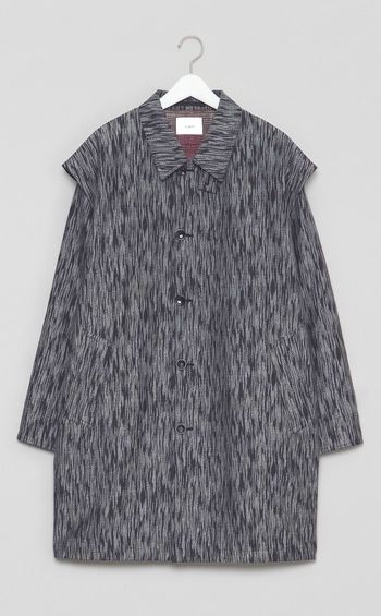 ジャカードレイヤードコート