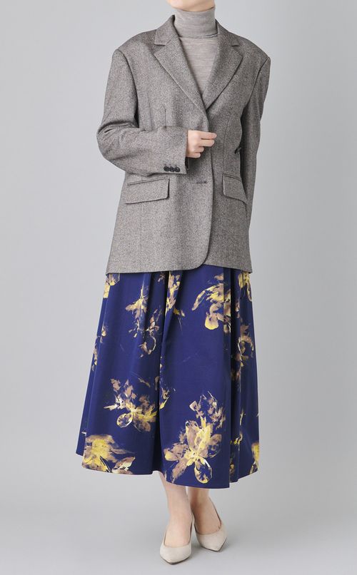 ブラッシュフラワーギャザースカート