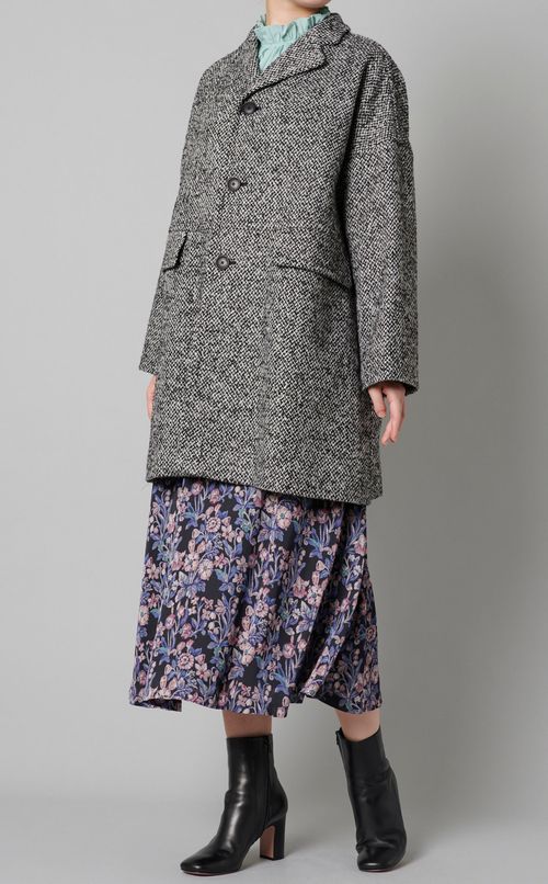 フラワープリントフレアスカート