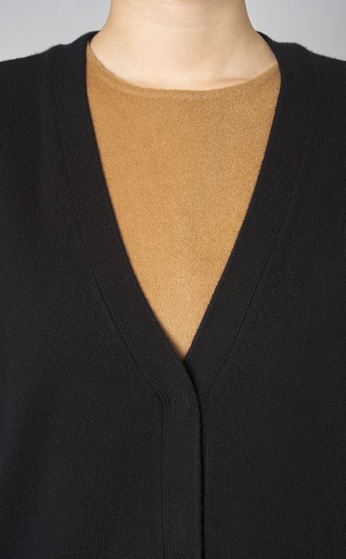 ウールアーガイルロングカーディガン