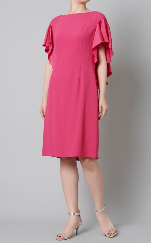 クレープラッフルスリーブワンピース