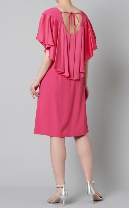 クレープラッフルスリーブワンピース