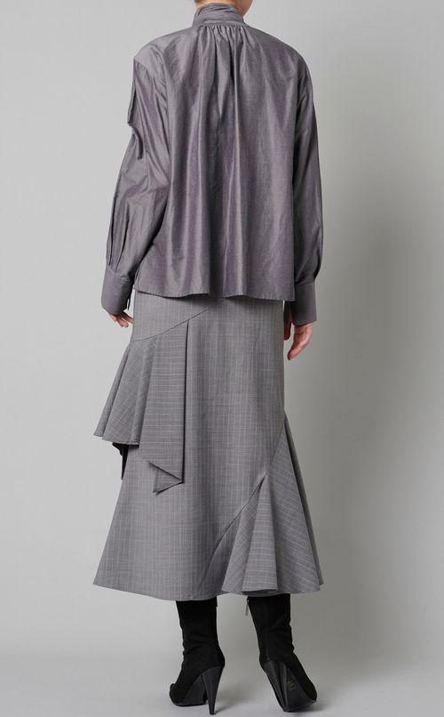 ソフトリボンタイブラウス