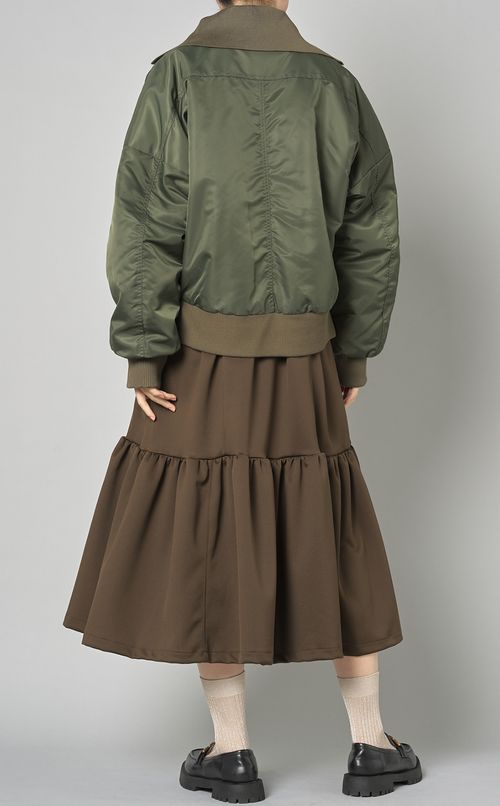 リブニットカラーMA-1