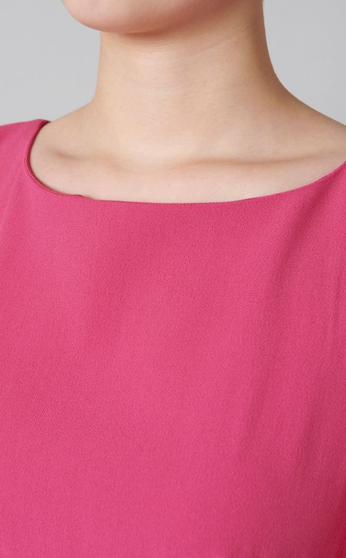 クレープラッフルスリーブワンピース