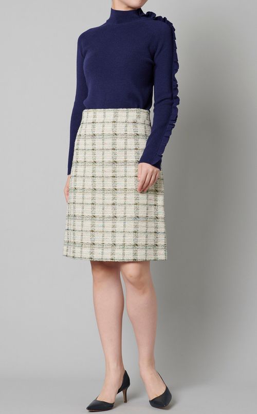チェックツイードスカート