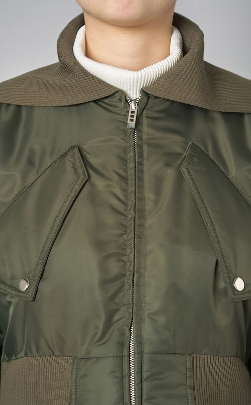 リブニットカラーMA-1