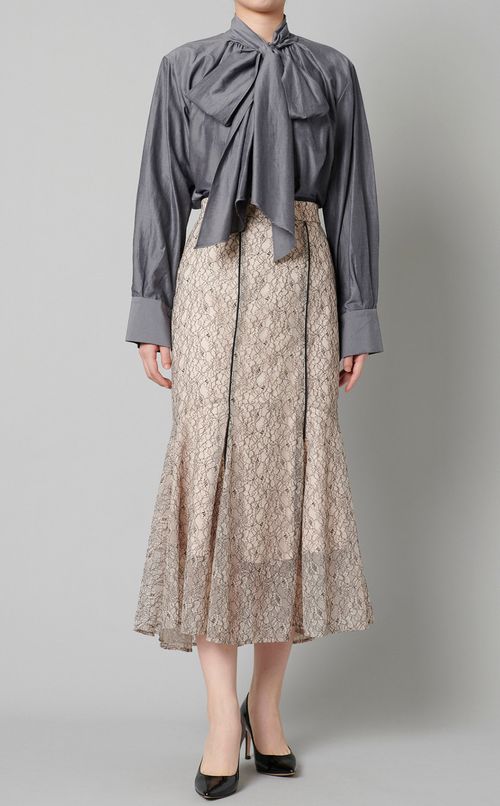 フラワーレースマーメイドスカート