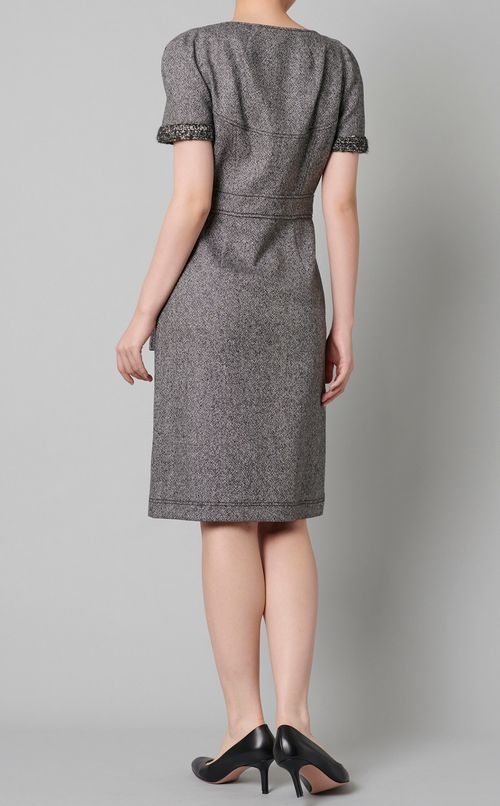 ツイードショートスリーブワンピース