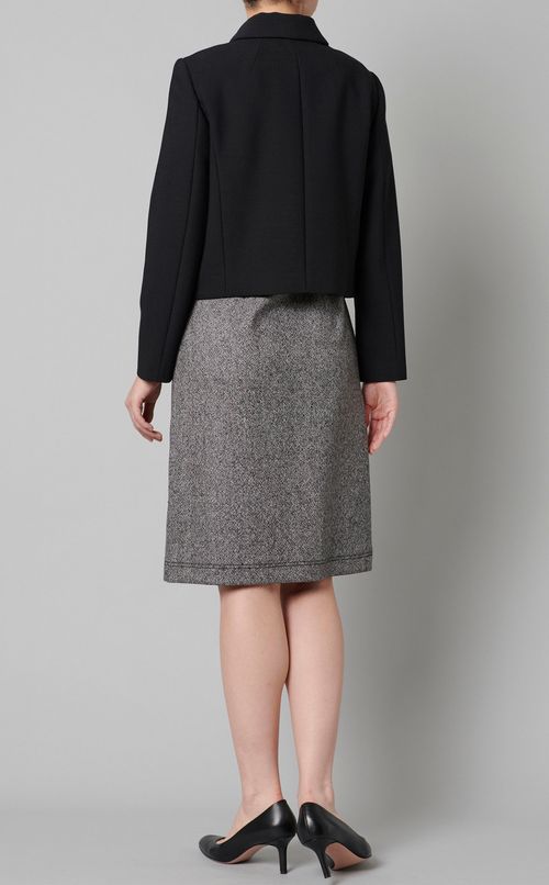 カラーブロックショートジャケット