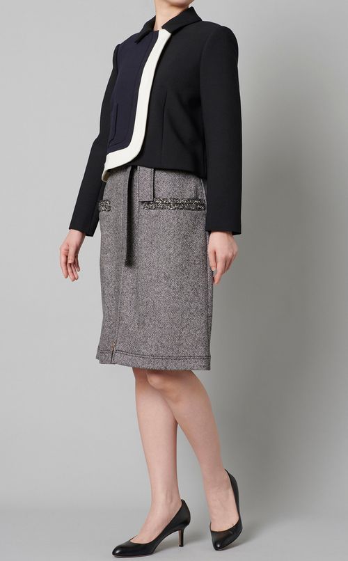 ツイードショートスリーブワンピース