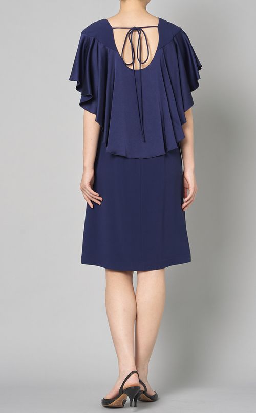 クレープラッフルスリーブワンピース