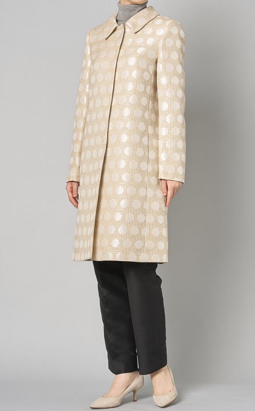 ドットジャガードステンカラーコート