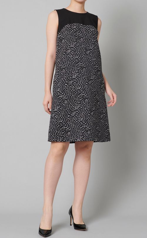 モノトーンツイードワンピース