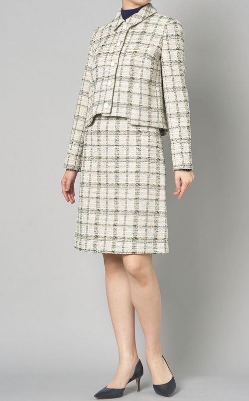 チェックツイードジャケット