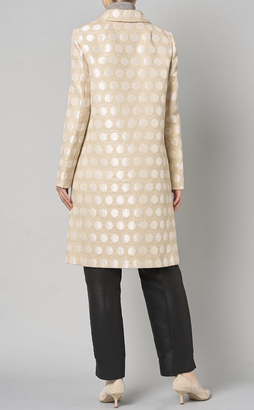 ドットジャガードステンカラーコート