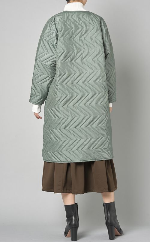 リバーシブルキルティングコート