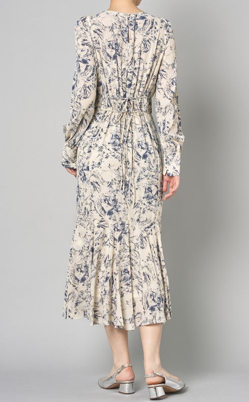 マーメイドフラワープリントワンピース