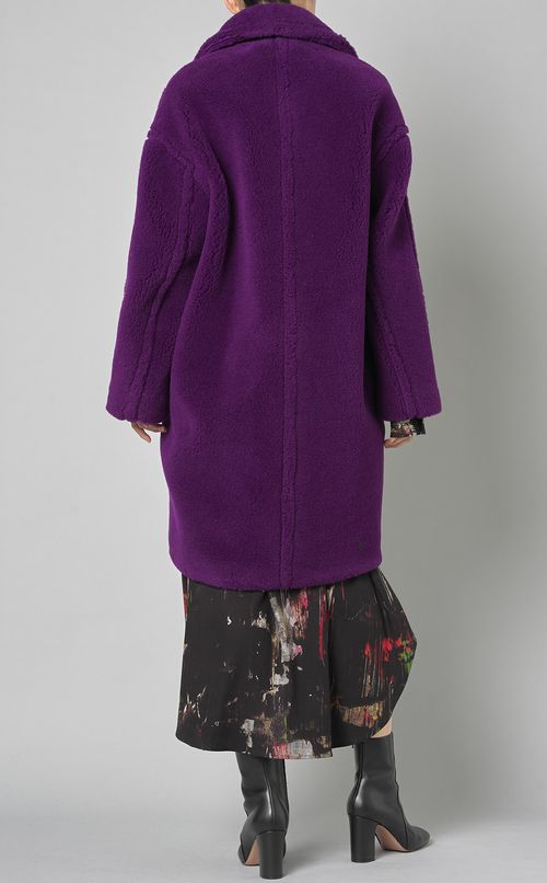 コクーンシルエットボアコート