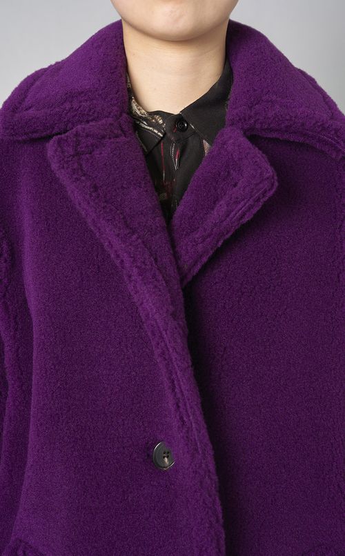 コクーンシルエットボアコート