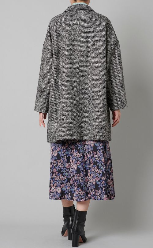 ツイーディオーバーサイズコート