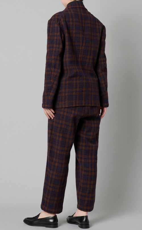 ウールチェックジャケット