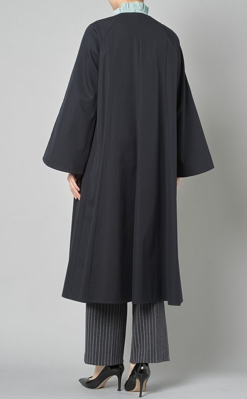 【別注】ギャザーフレアロングコート