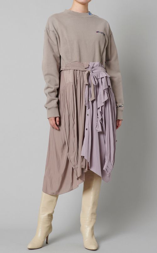 ブラウススカートコンビワンピース