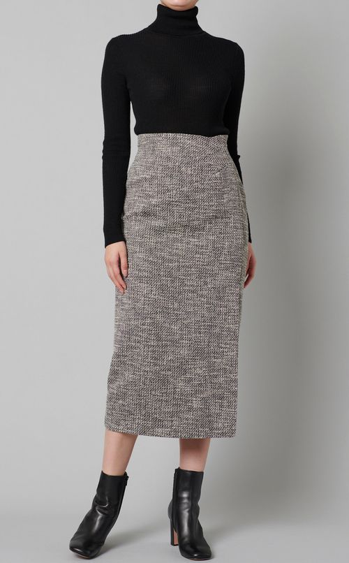 ツイードタックタイトスカート