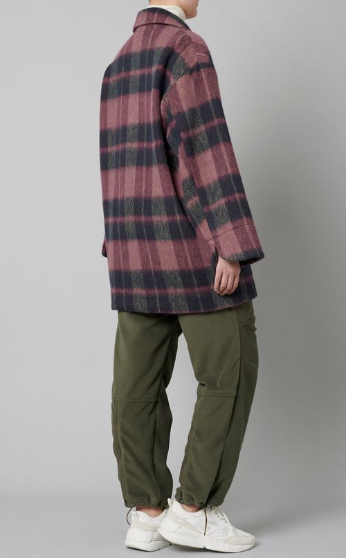 アルパカシャギーチェックコート