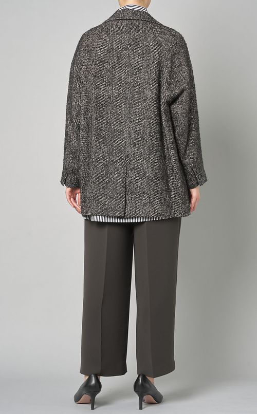 ツイードダブルジャケットコート