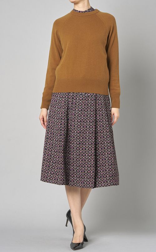 ロゴプリントプリーツスカート