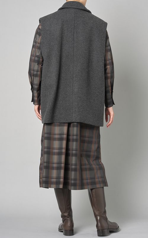 ラムウールメルトンボリュームベスト