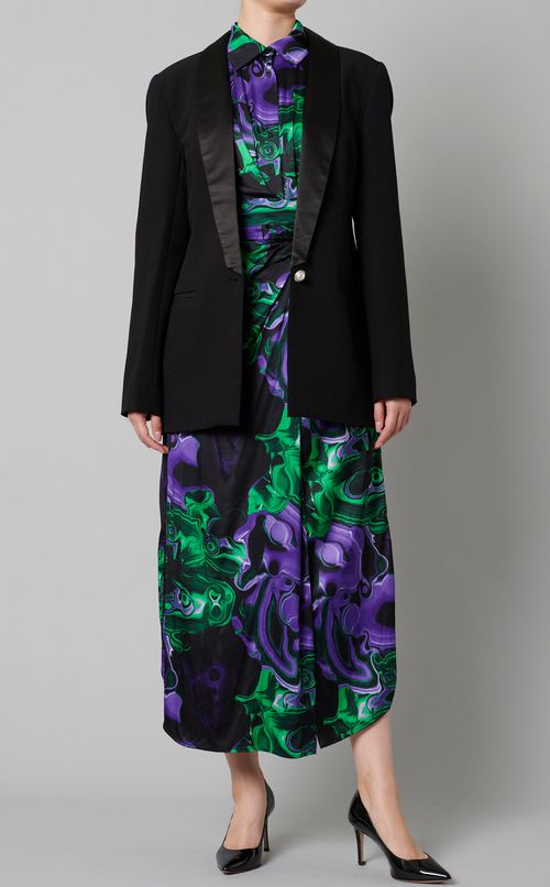 クリスタルボタンタキシードジャケット