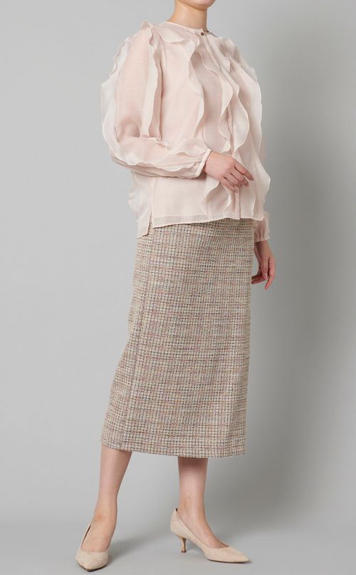 ツイードタックタイトスカート